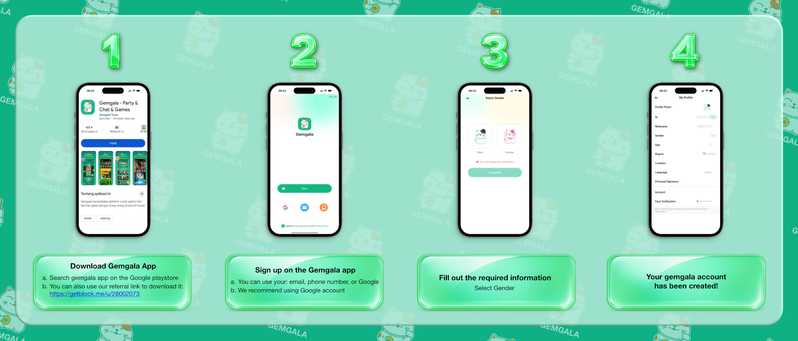 How to Register on Gemgala Tutorial
